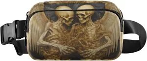 Golden Skeleton Fanny Pack for Travel Hiking Water Resistant Waist Pack Sling Bag Purse for Women Men