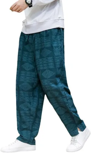Harem Trousers for Men Casual Pants Man in Hip Hop Trend Korean Style Wide Summer Baggy