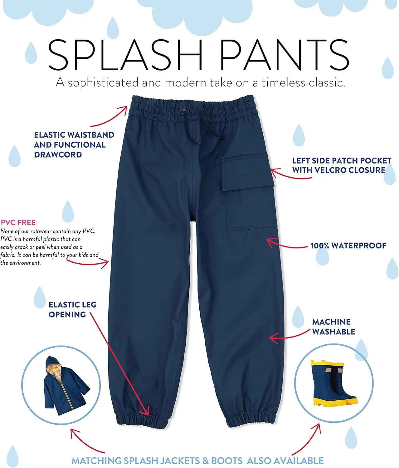 Hatley Kids' Rain Pants
