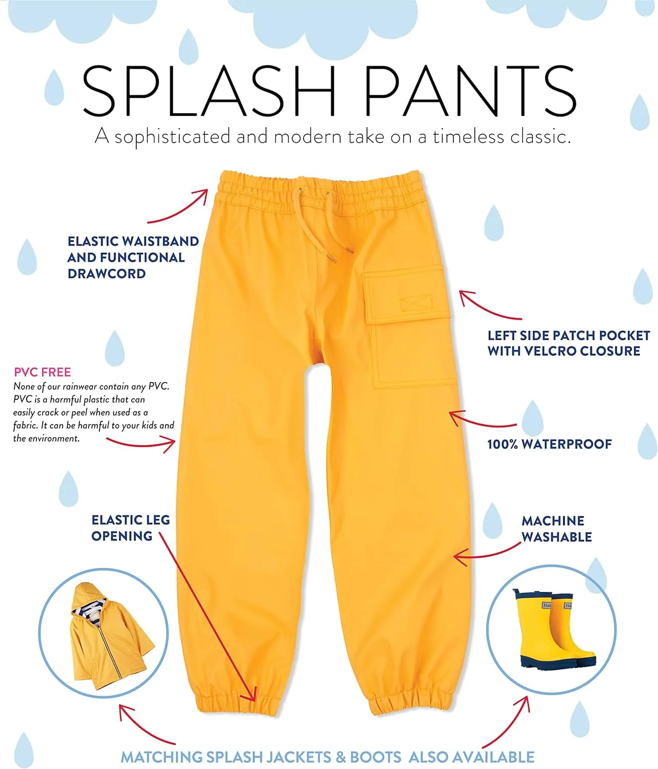 Hatley Kids' Rain Pants