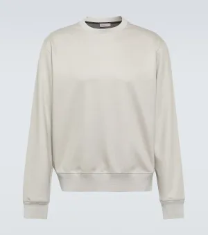 Herno wool blend sweatshirt, neutral