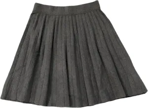 Hgvcfcv Women Pleated Skirts High-Waisted Solid Knit Mini Dress Slim Fit Wool Knit Skirts