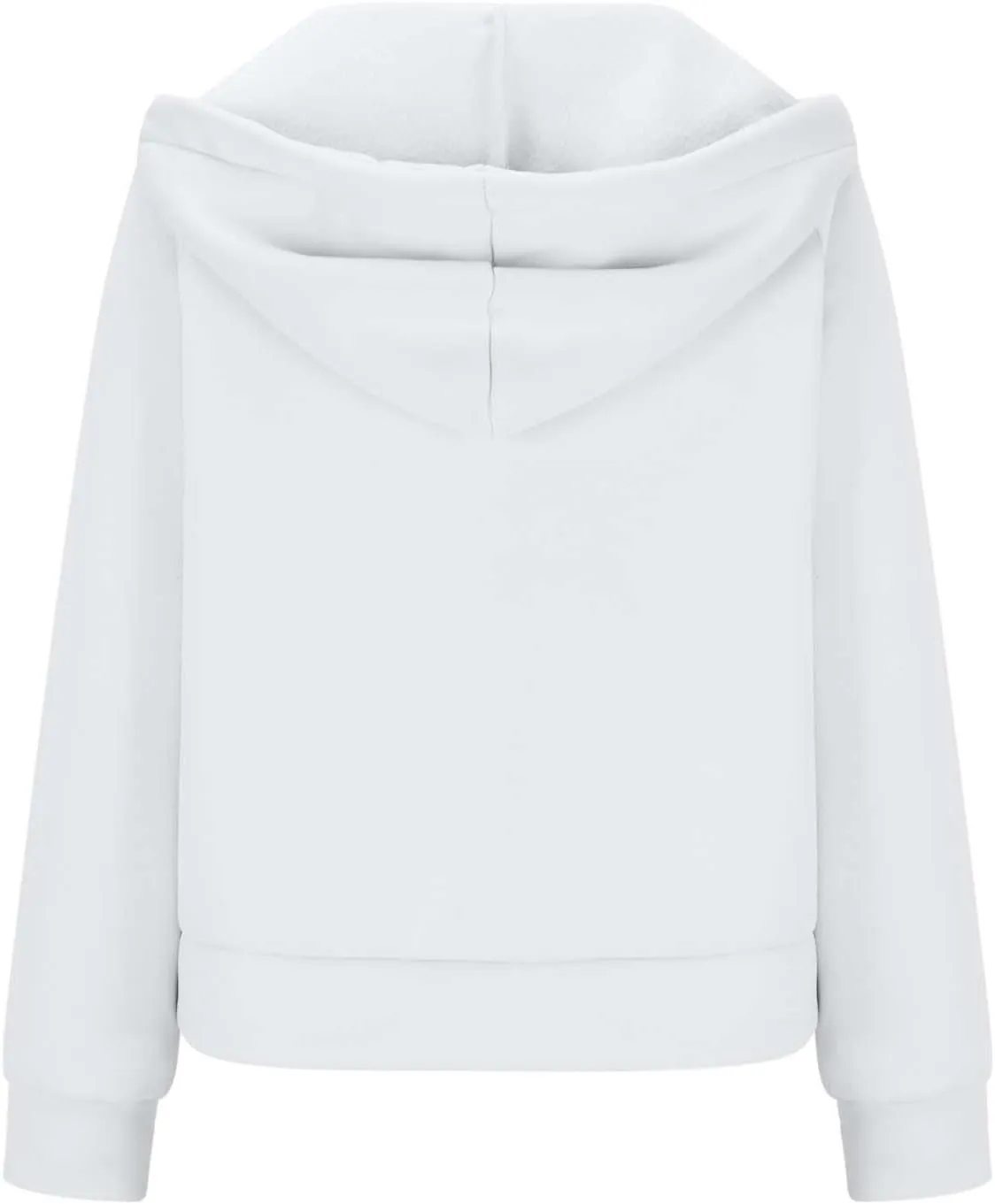 Hoodies for Teen Girls Half Zip Crop Sweatshirt Drawstring Pullover Going Out Cute Fashion Dating Shirts Thumb Hole