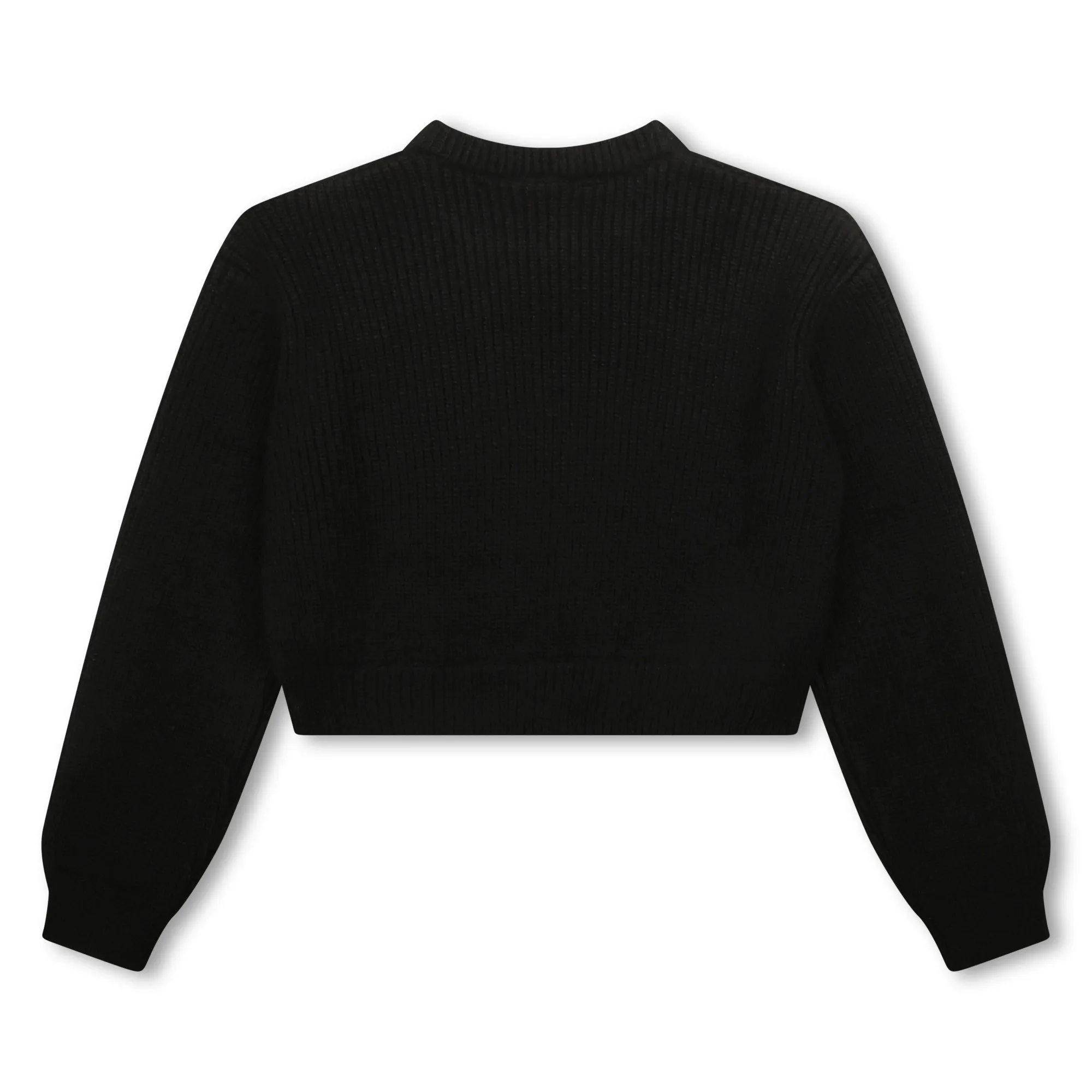 Hugo Kids Girls Cropped Sweater - Black
