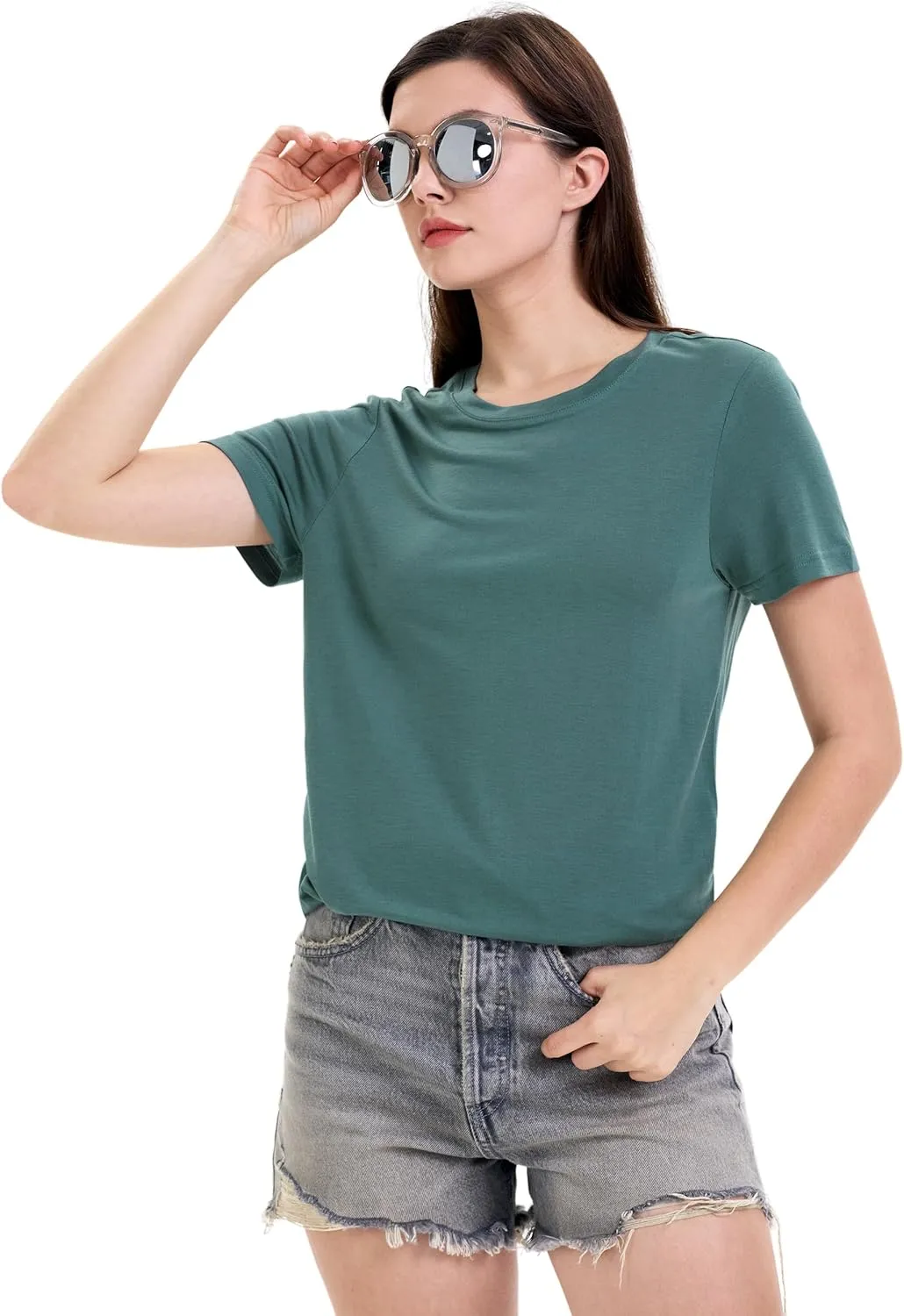 Iguana Womens Merino Wool & Tencel Base Layer Lightweight Wicking T-Shirt Short Sleeve Tee for Hiking