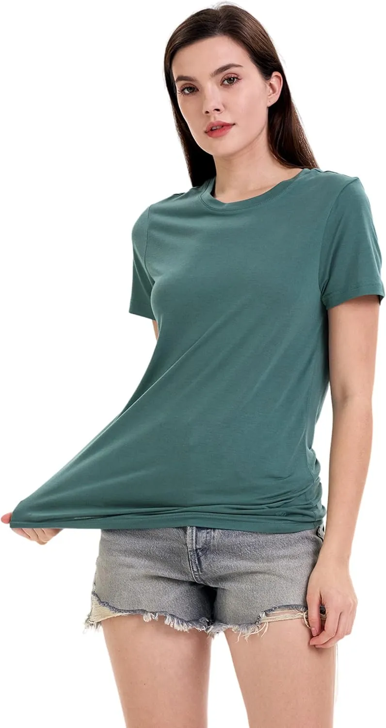 Iguana Womens Merino Wool & Tencel Base Layer Lightweight Wicking T-Shirt Short Sleeve Tee for Hiking