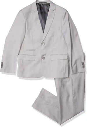 Isaac Mizrahi Boys 2-Piece Slim Cut Wool Blend Suit-Husky Sizes