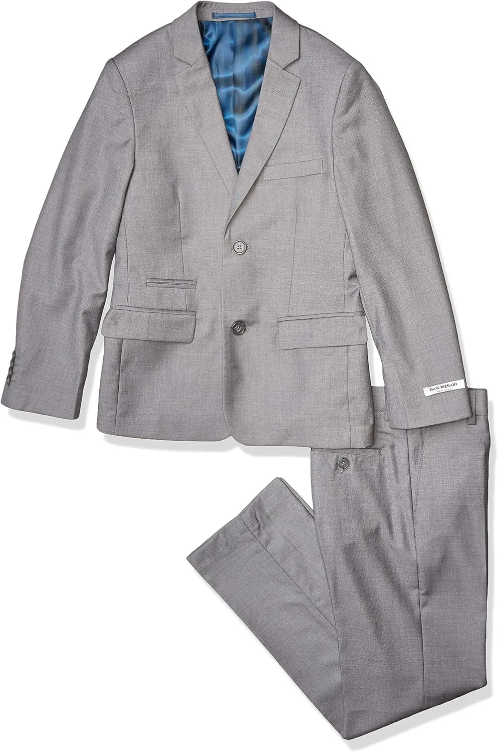 Isaac Mizrahi Boys 2-Piece Slim Cut Wool Blend Suit-Husky Sizes