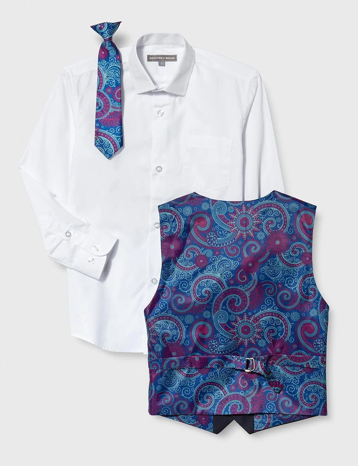 Isaac Mizrahi Boys 2-Piece Slim Cut Wool Blend Suit-Husky Sizes