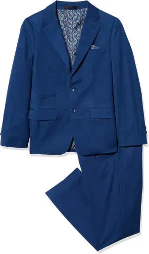 Isaac Mizrahi Boys 2-Piece Slim Cut Wool Blend Suit-Husky Sizes