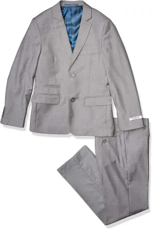Isaac Mizrahi Boys 2-Piece Slim Cut Wool Blend Suit-Husky Sizes