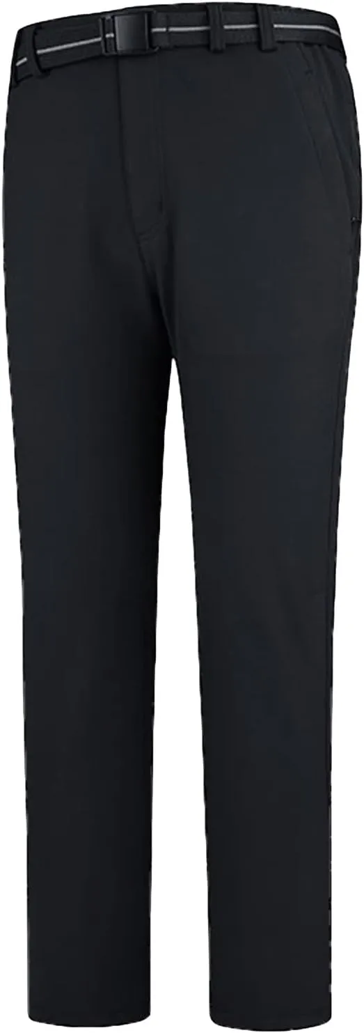 JEShifangjiusu Men's Slim Fit Dress Pant Fashion Waterproof Warm Stretch Chino Pants Business Suit Pants Casual Golf Pants