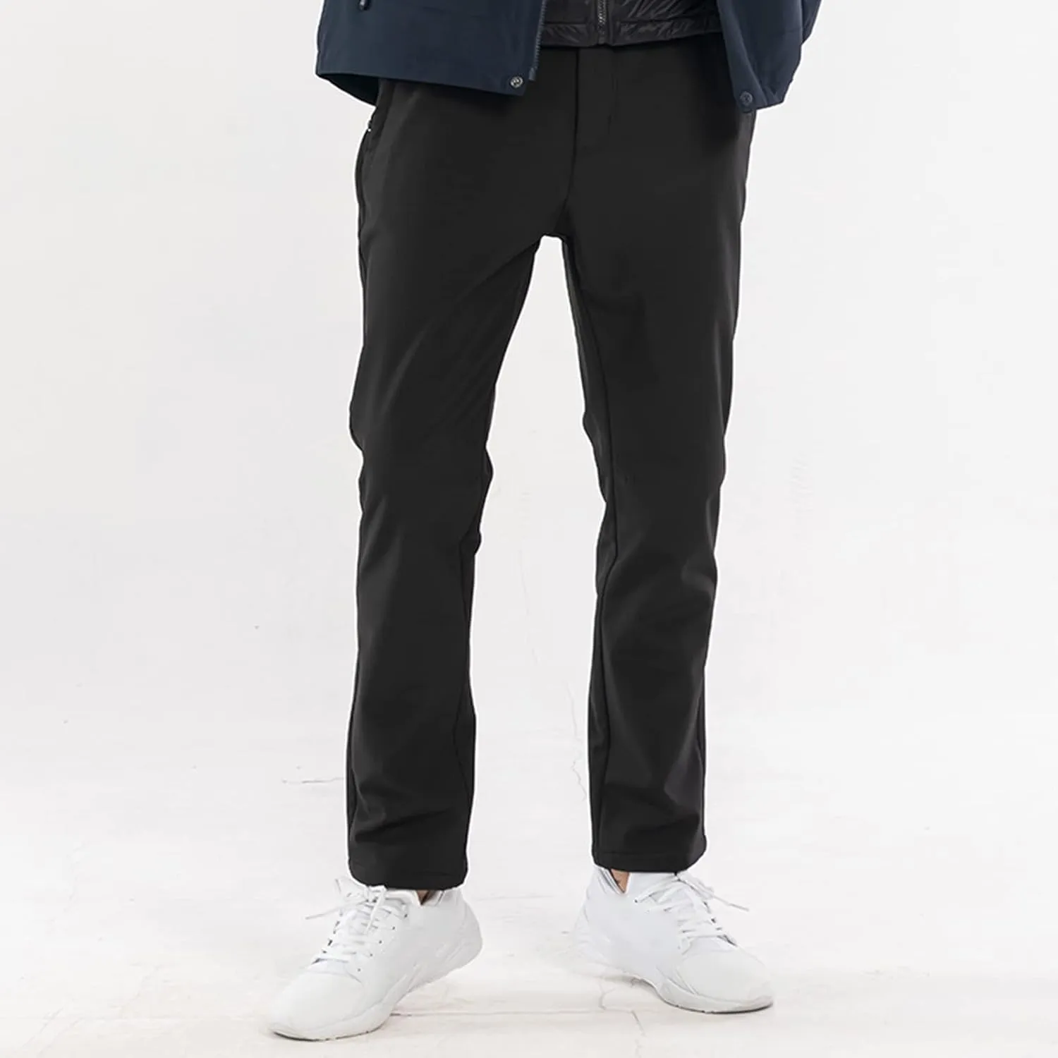 JEShifangjiusu Men's Slim Fit Dress Pant Fashion Waterproof Warm Stretch Chino Pants Business Suit Pants Casual Golf Pants