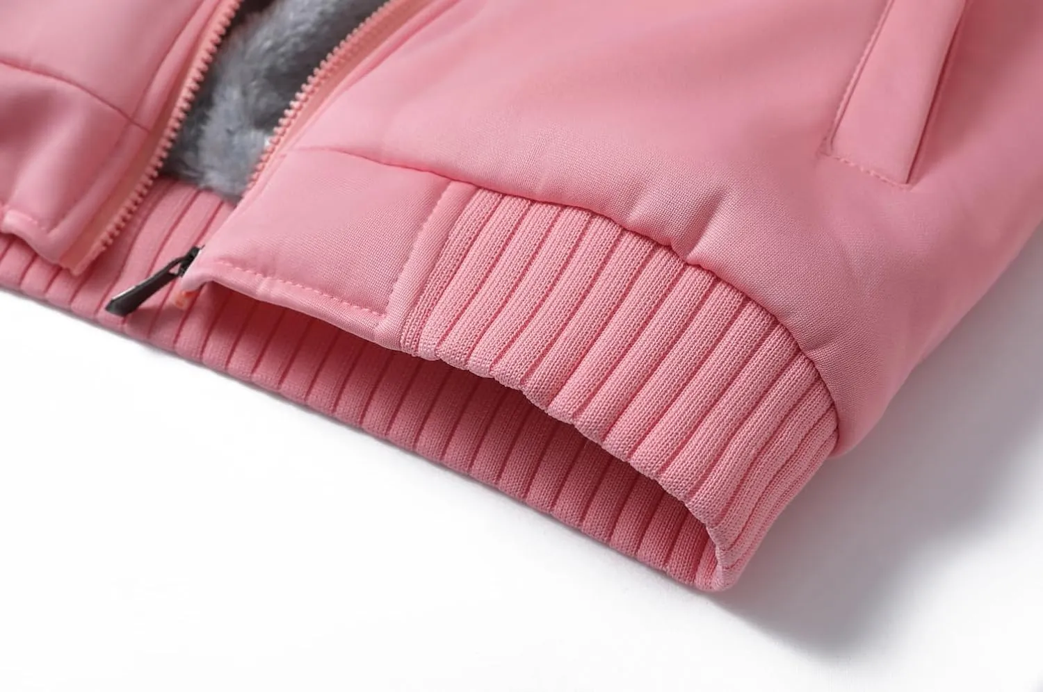 JiangWu Womens Fashion Fleece Sherpa Lined Hooded Coat Winter Thicken Warm Jacket