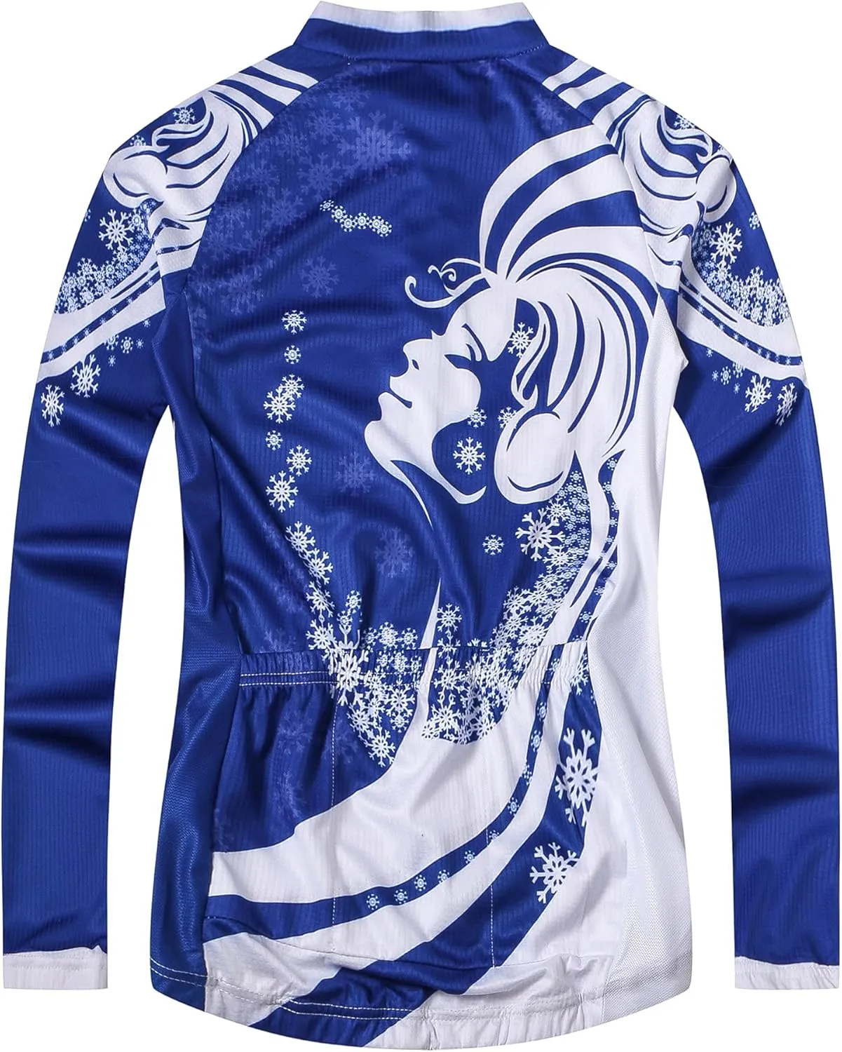 JPOJPO Cycling Jersey Women's Long Sleeve Bike Shirts Bicycle Jacket with 3-Pockets Quick Dry Tops