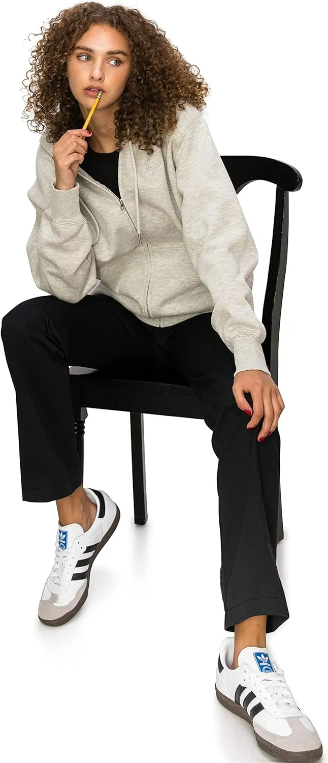 KHAKI & BLUE Women's Work Pants  High Rise Straight Leg Casual Trousers with Pockets