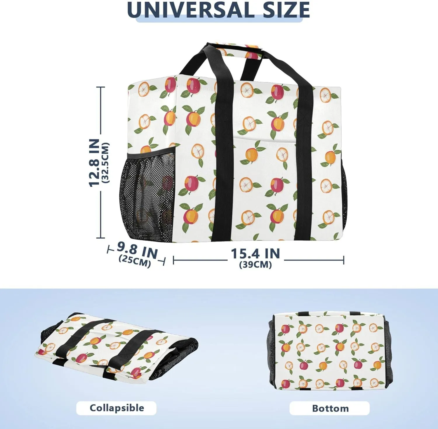 KLL Large Utility Tote Bag Canvas Collapsable Water Resistant Cars Tote Bag