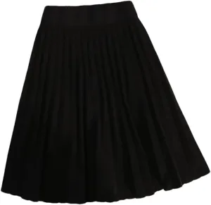 Knitted Pleated Short Skirt Women Autumn Winter Sexy Elastic High Waisted Casual Party Mini Skirt