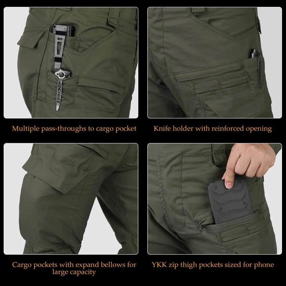 KRYDEX K4 Combat Pants with Knee Pads Ripstop Como Cargo Pants for Men