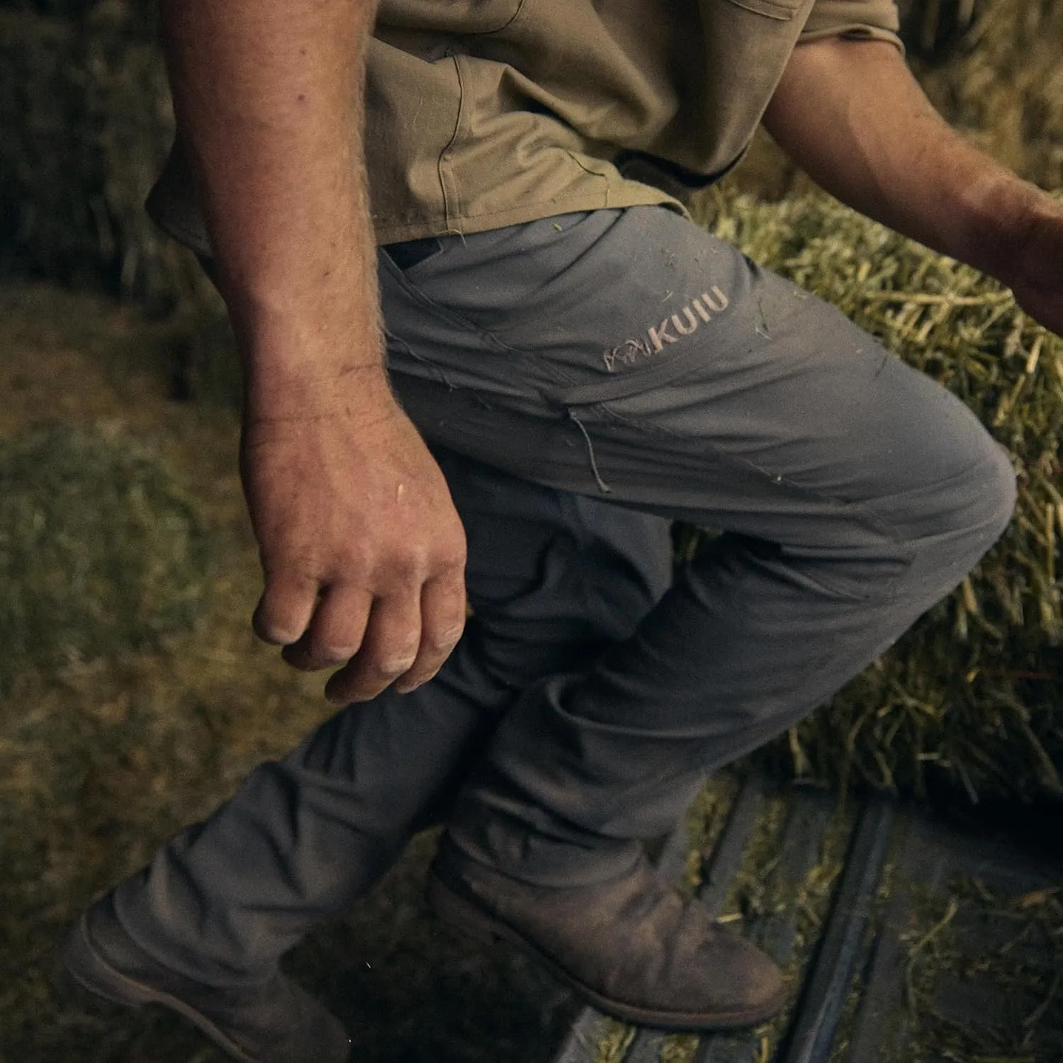 KUIU Switchback Pant - Water & Stain Resistant, 2-Way Stretch, Reinforced Knife Pocket, Durable & Versatile for Hiking