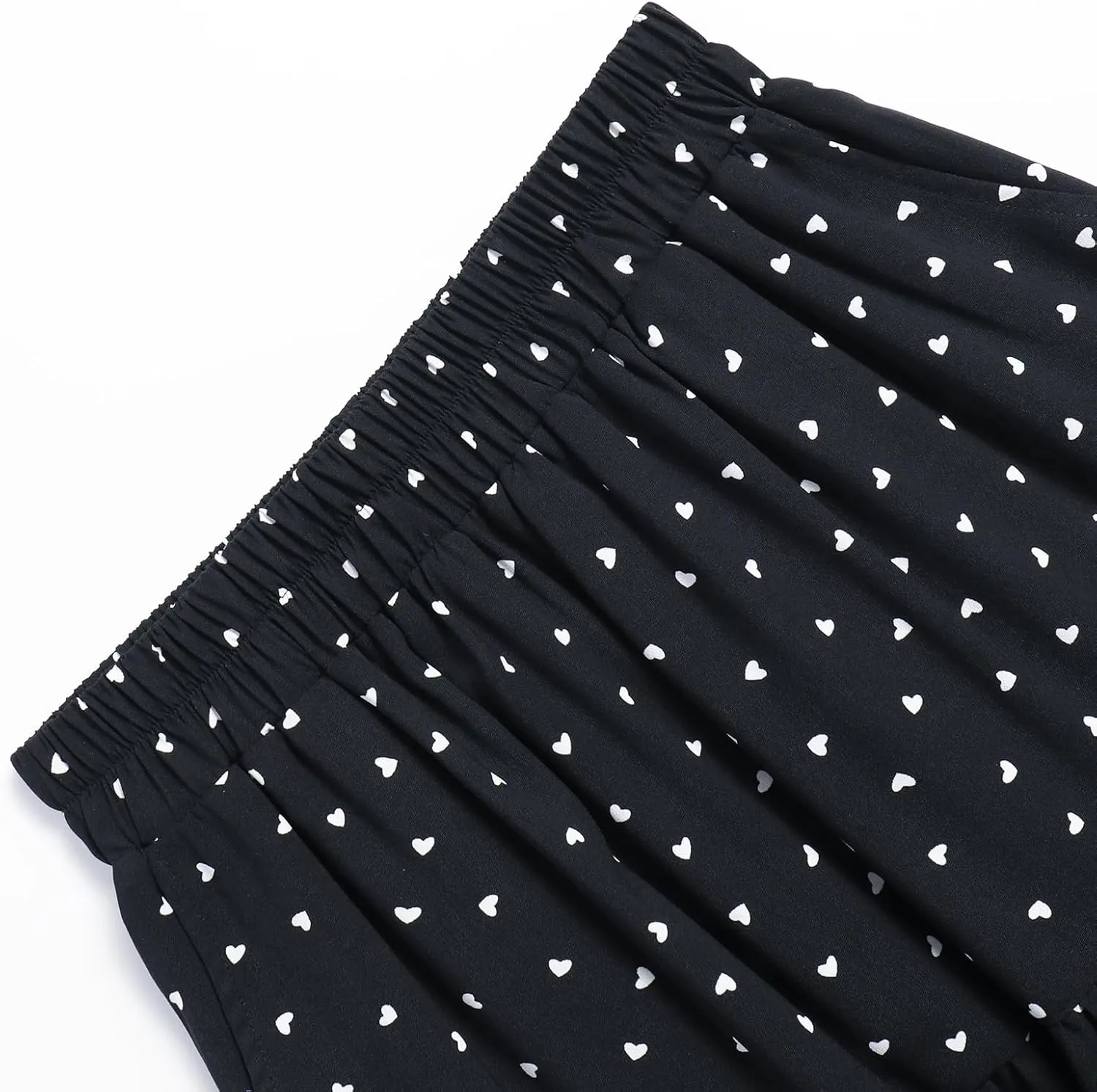 Ladies' Elastic Waist Skirt A Casual Pleated Skirt with Pockets in Spring Summer Autumn and Winter