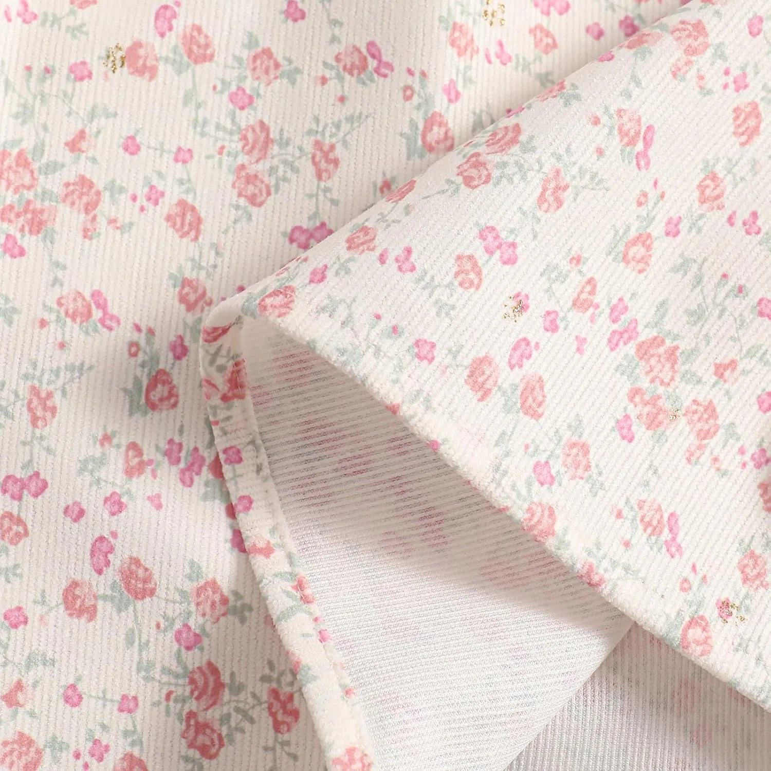 Ladies' High-Waisted Printed Skirt with Elastic Waist and Pleated Skirt in Spring Summer Autumn and Winter