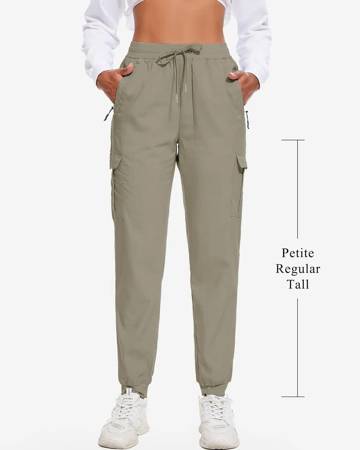 LadyJoy Cargo Pants Women Hiking Cargo Joggers for Women Lightweight Scrub Summer Pants with Pockets Golf Travel