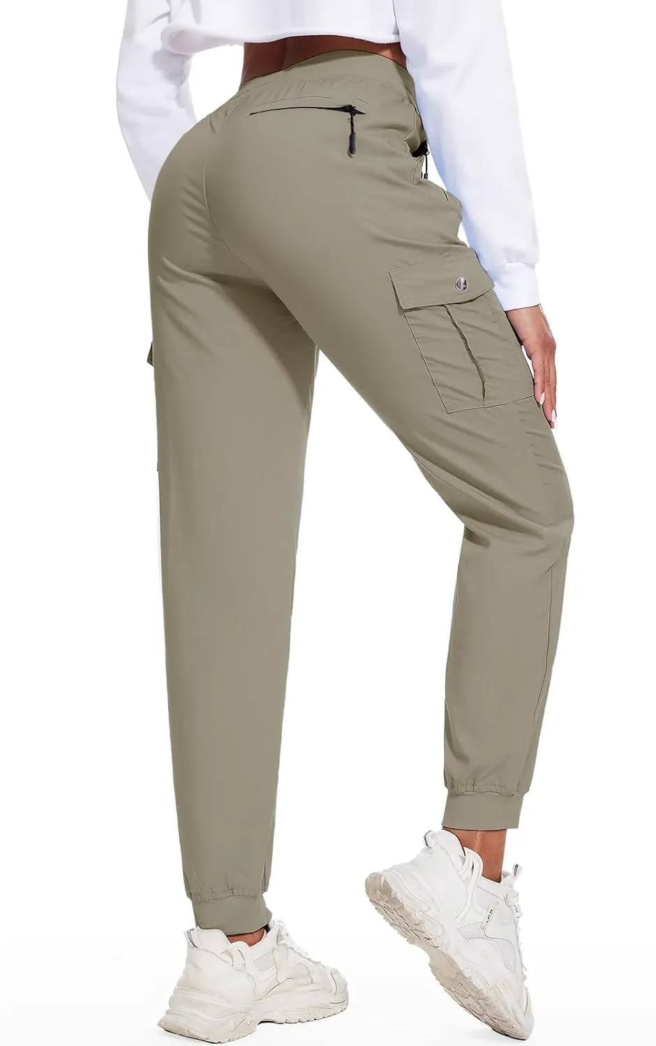 LadyJoy Cargo Pants Women Hiking Cargo Joggers for Women Lightweight Scrub Summer Pants with Pockets Golf Travel