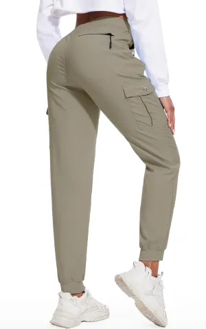 LadyJoy Cargo Pants Women Hiking Cargo Joggers for Women Lightweight Scrub Summer Pants with Pockets Golf Travel