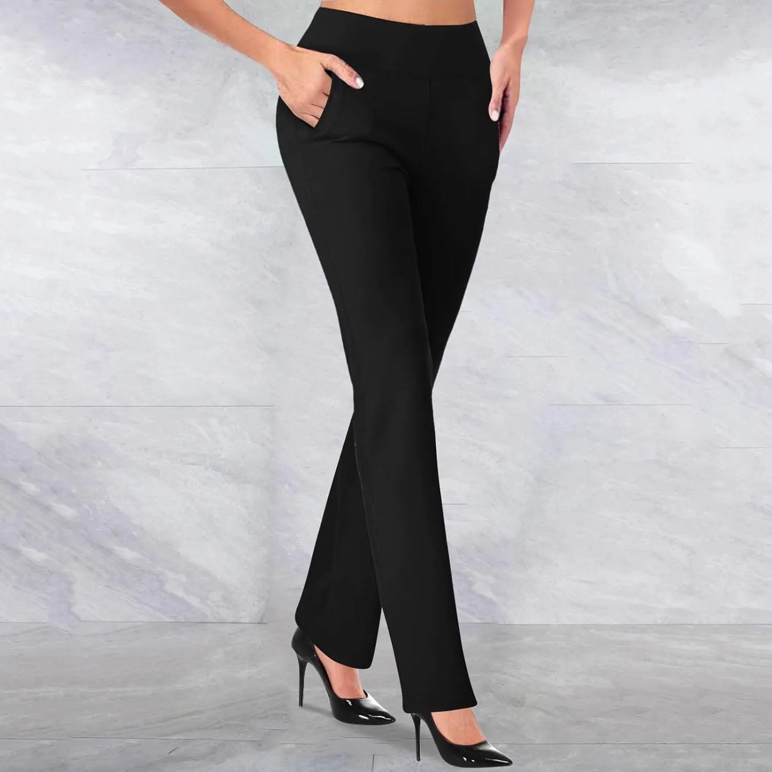 Leggings for Women Work Pants for Women 2024 High Waist Stretch Soft Comfy Athletic Workout Yoga Pants Business Trousers
