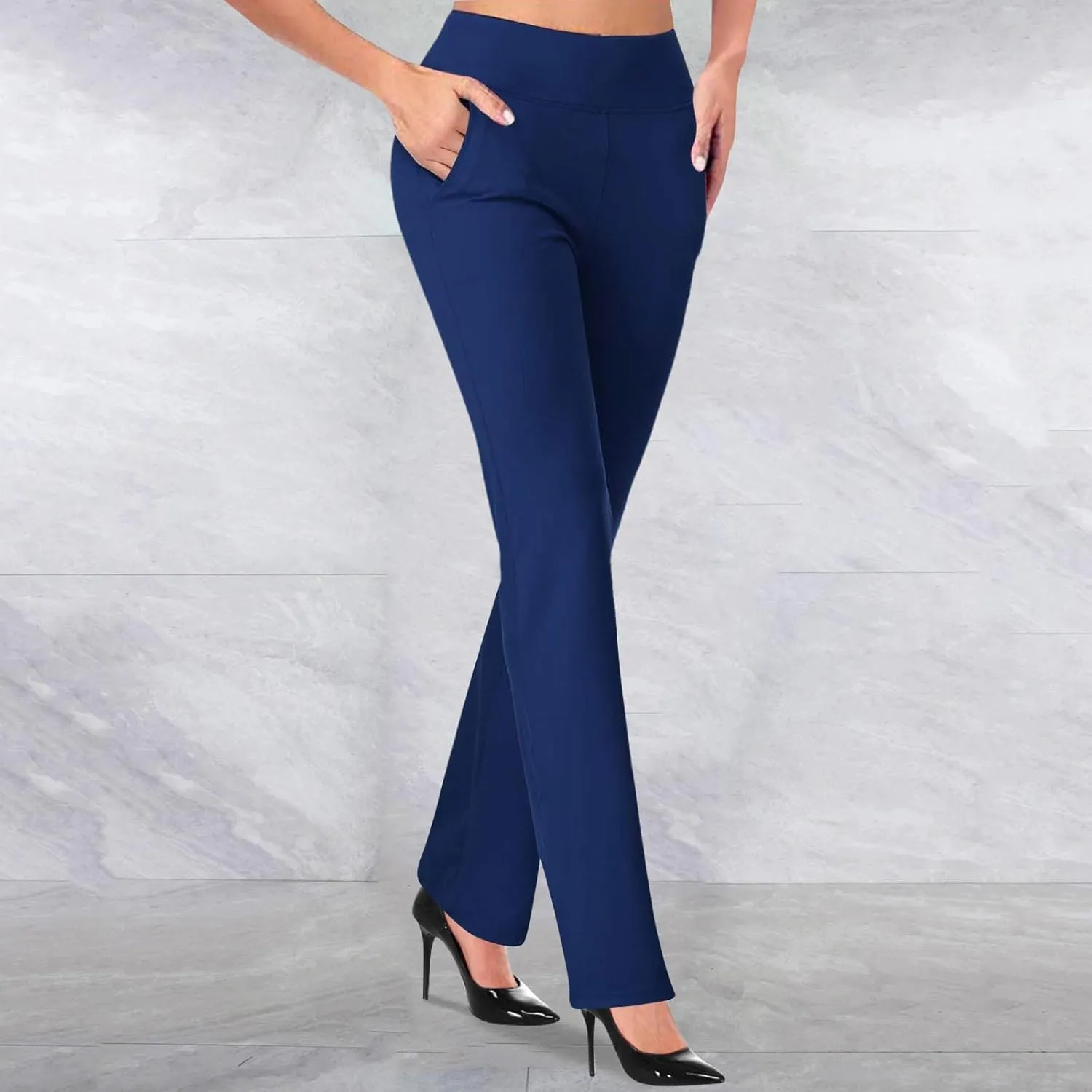 Leggings for Women Work Pants for Women 2024 High Waist Stretch Soft Comfy Athletic Workout Yoga Pants Business Trousers