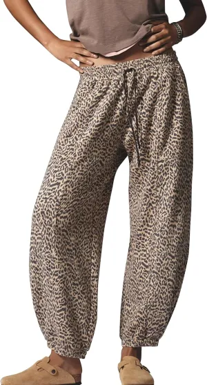 Leopard Pants Women Baggy Sweatpants Casual Fall Winter Cheetah Print Lounge Pants Trousers with Pockets