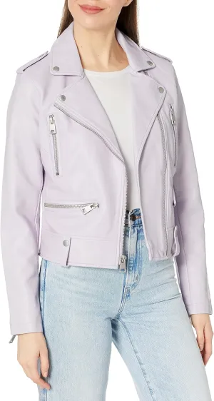 Levi's Women's Cropped Faux Leather Motorcycle Jacket