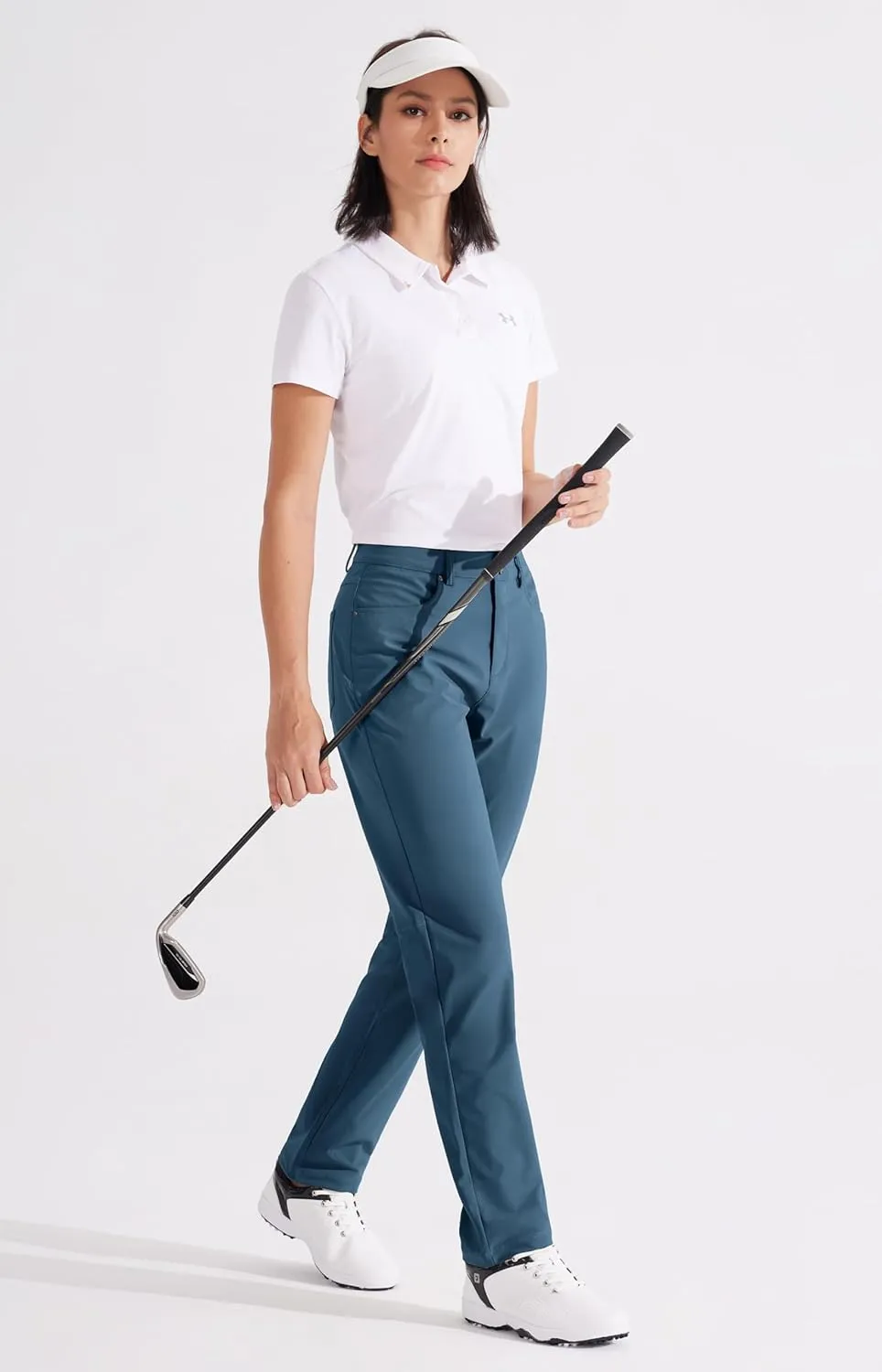 Libin Womens Dress Pants 29" 31" Stretch Straight Leg Work Slacks Office Business Casual Golf Pants for Travel Lightweight