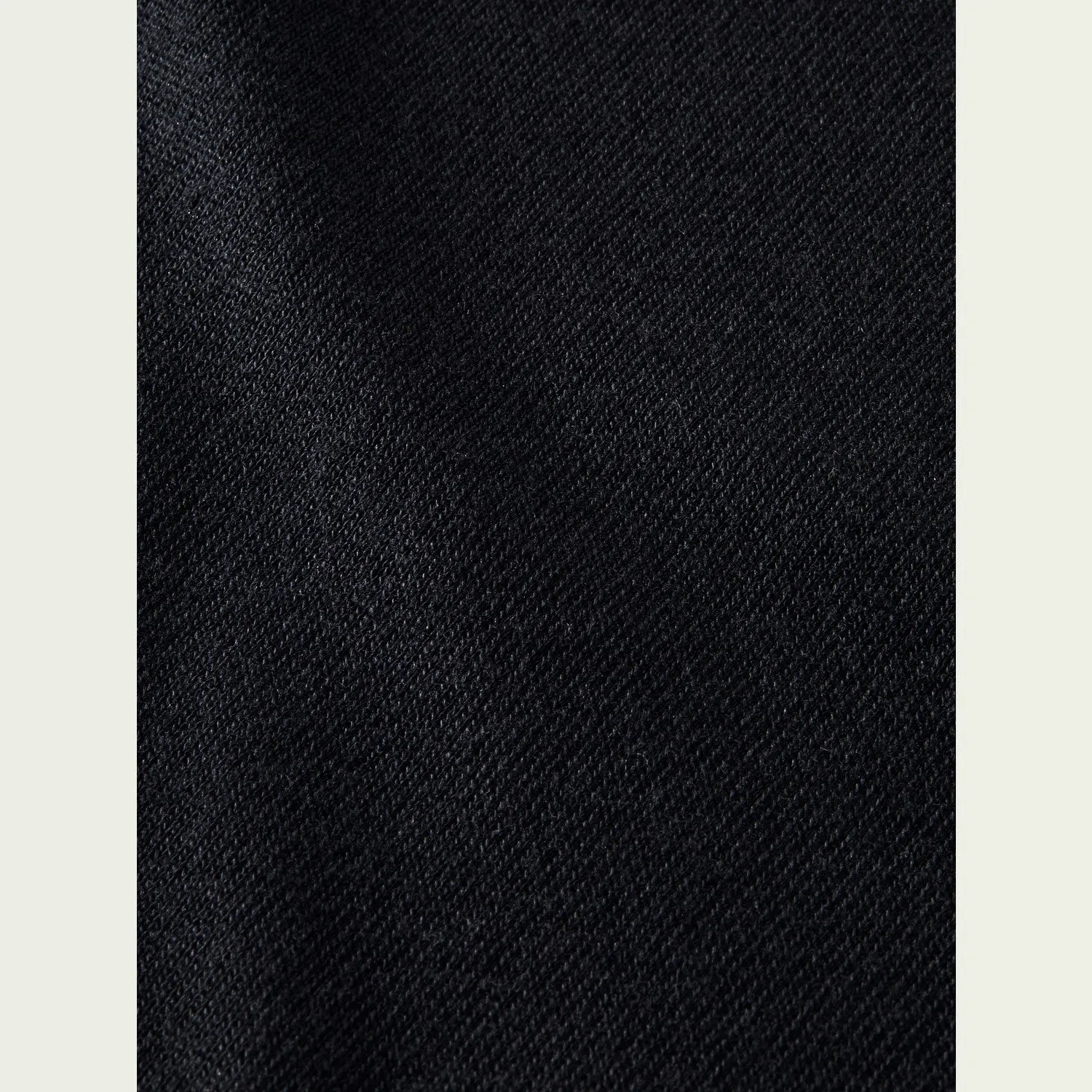Long Sleeve Mock Neck T-Shirt (Black)