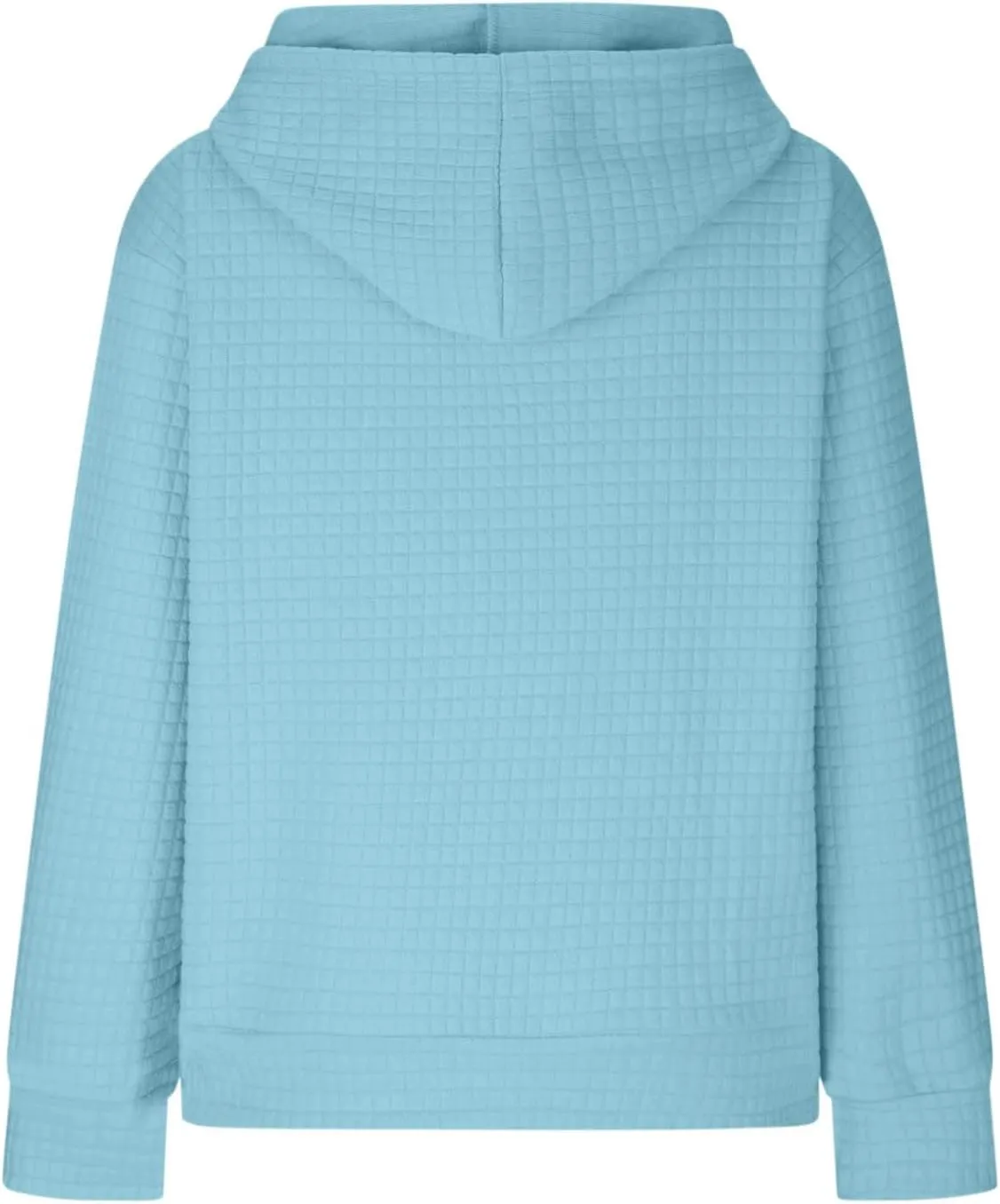 LRMQS Cute Hoodies for Teen Girls Trendy Preppy Waffle Hooded Sweatshirts Oversized Long Sleeve Sweater Tween Girl Clothes