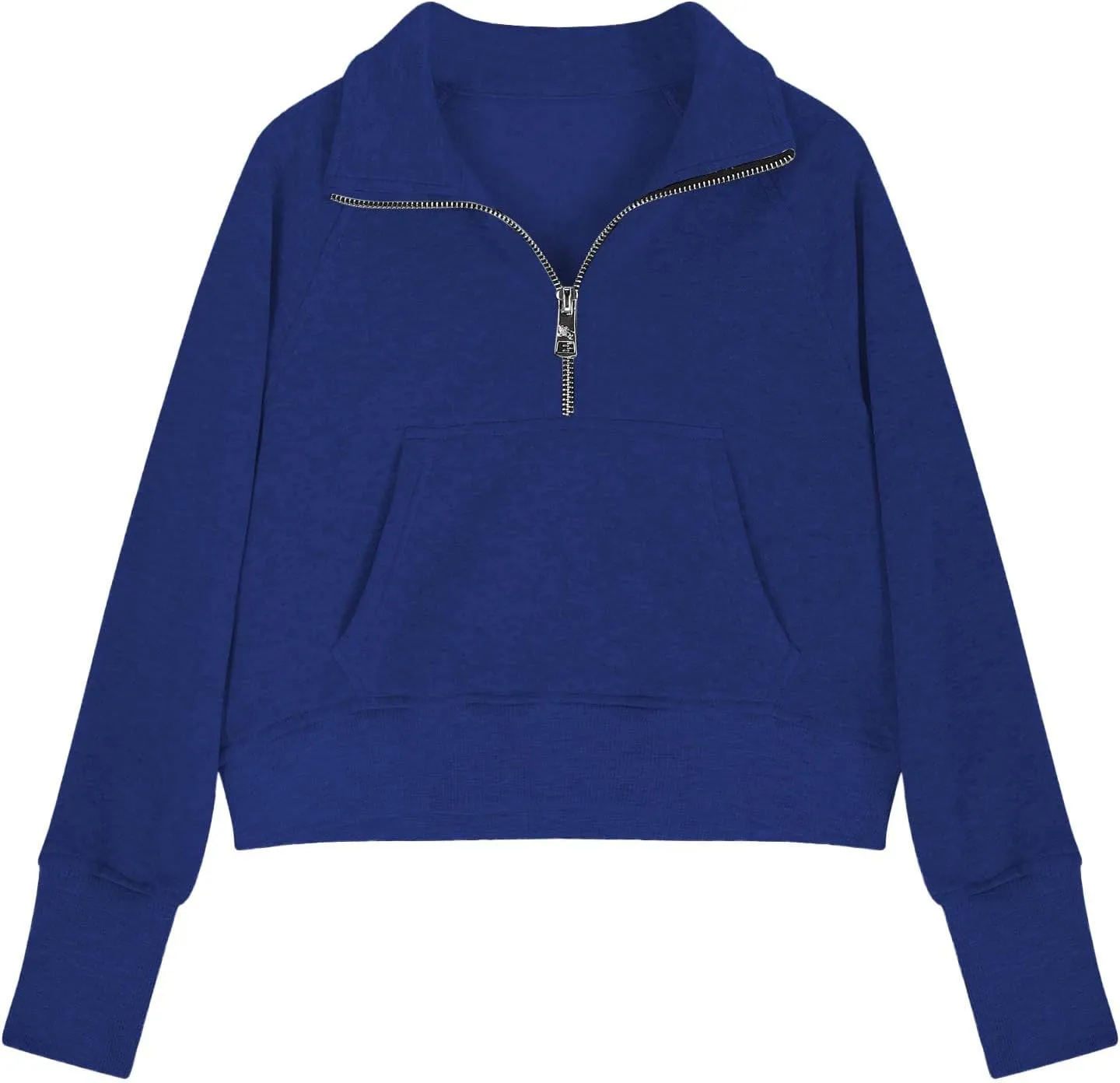LRMQS Girls Half Zipper Sweatshirts Cute Trendy Fall Pullover Crop Tops for Teen Girls Long Sleeve Sweater Clothes Thumb Hole