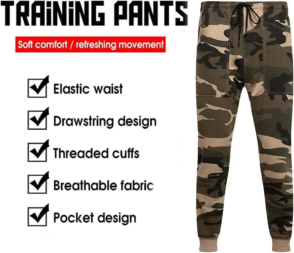 MANLUODANNI Mens Sweatsuits 2 Piece Hoodie Tracksuit Casual Comfy Camo Suits for Men