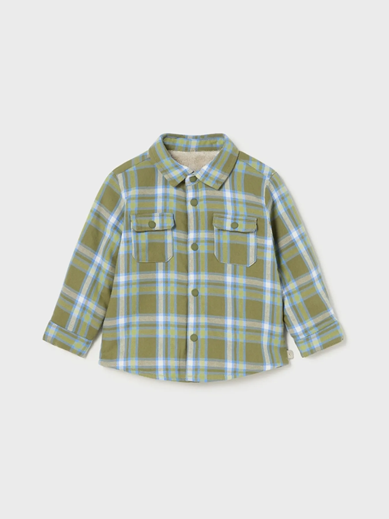 Mayoral Toddler Boy Check Fleece Lined Overshirt - 2 Colours