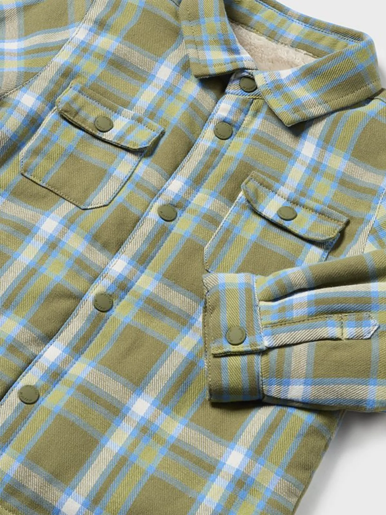 Mayoral Toddler Boy Check Fleece Lined Overshirt - 2 Colours