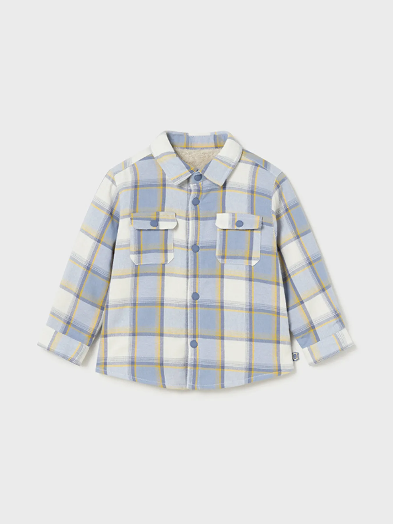 Mayoral Toddler Boy Check Fleece Lined Overshirt - 2 Colours