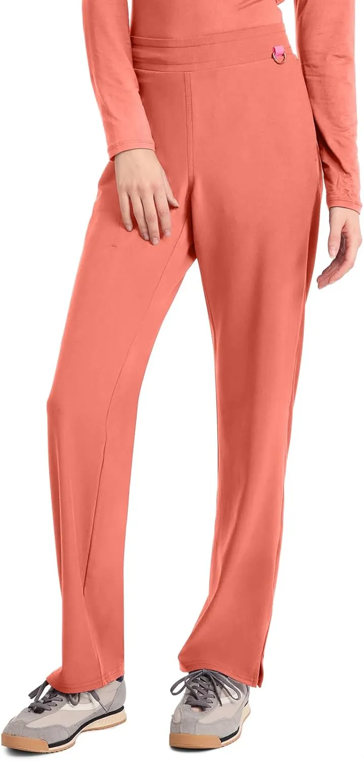 Med Couture Scrub Pants for Women Straight Leg Pull-On Pant with 4 Pockets Moisture Wicking & 360 Stretch - MC103