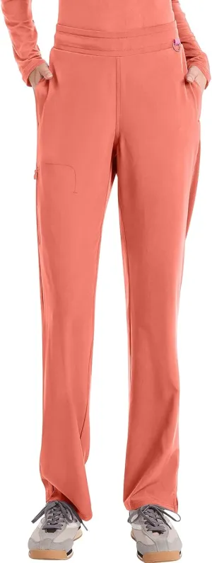 Med Couture Scrub Pants for Women Straight Leg Pull-On Pant with 4 Pockets Moisture Wicking & 360 Stretch - MC103