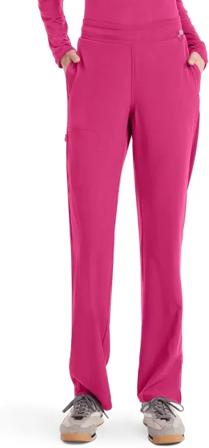 Med Couture Scrub Pants for Women Straight Leg Pull-On Pant with 4 Pockets Moisture Wicking & 360 Stretch - MC103