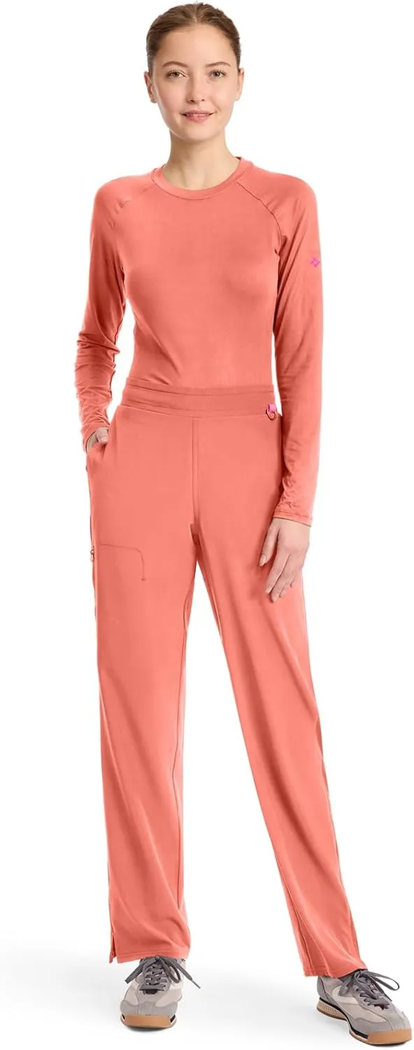 Med Couture Scrub Pants for Women Straight Leg Pull-On Pant with 4 Pockets Moisture Wicking & 360 Stretch - MC103