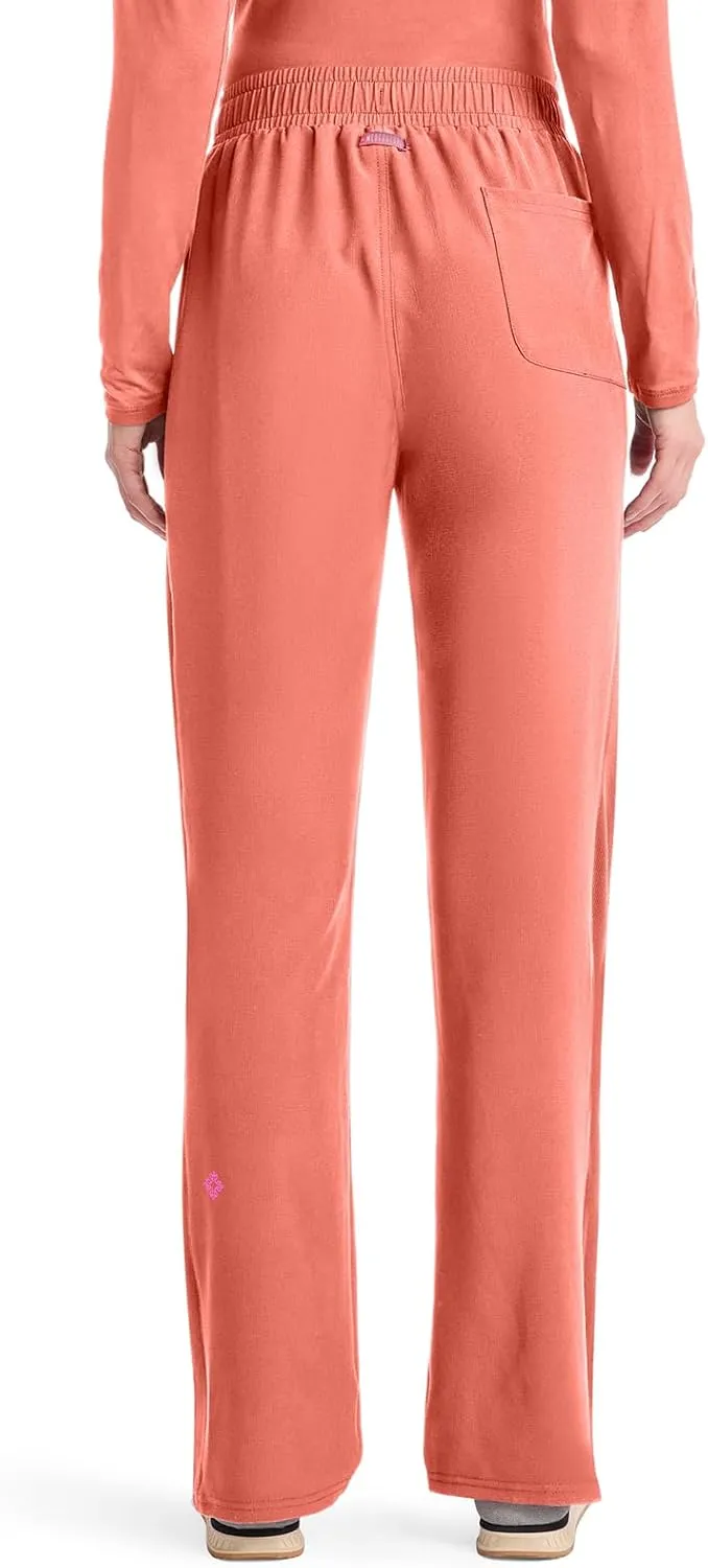 Med Couture Scrub Pants for Women Straight Leg Pull-On Pant with 4 Pockets Moisture Wicking & 360 Stretch - MC103
