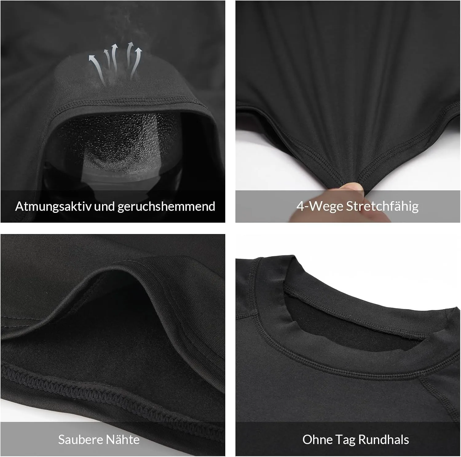 MEETWEE Thermal Shirts for Men, Mens Thermal Long Sleeve Shirt, Thermal Tops Men, Fleece Lined Undershirt Base Layer