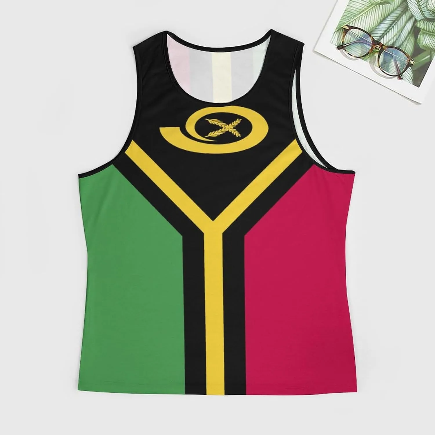 Men's Athletic Tank Burkina Faso Flag Casual Sleeveless Workout Shirts Top Slimming Body Shaper Vest Sports Undershirt