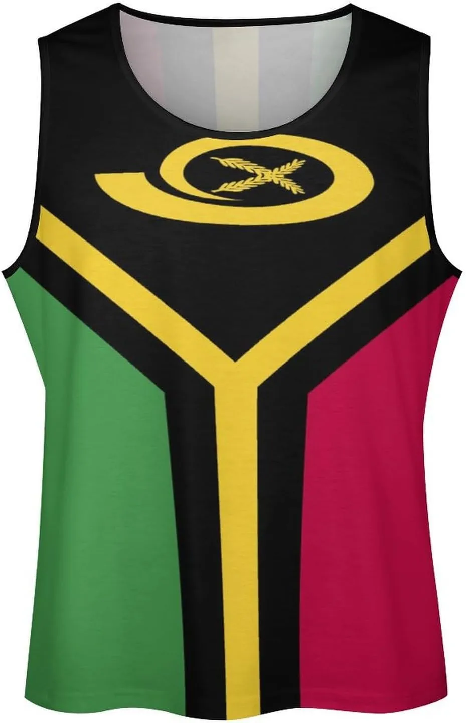 Men's Athletic Tank Burkina Faso Flag Casual Sleeveless Workout Shirts Top Slimming Body Shaper Vest Sports Undershirt