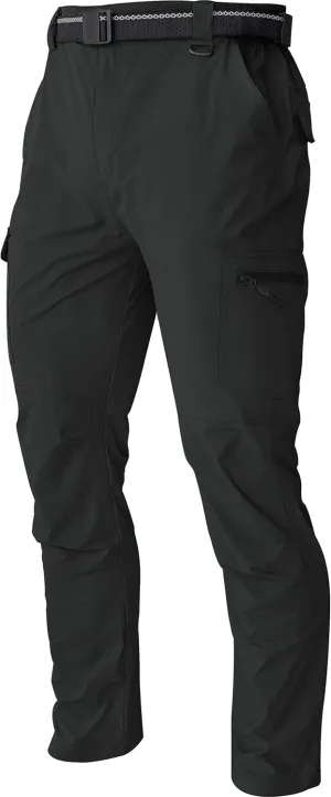 Men's Cargo Work Hiking Pants Lightweight Water Resistant Quick Dry Fishing Travel Camping Outdoor Breathable Multi Pockets